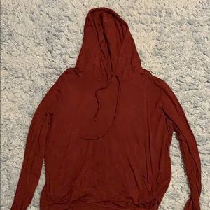 Pac-sun Maroon Lightweight Sweatshirt